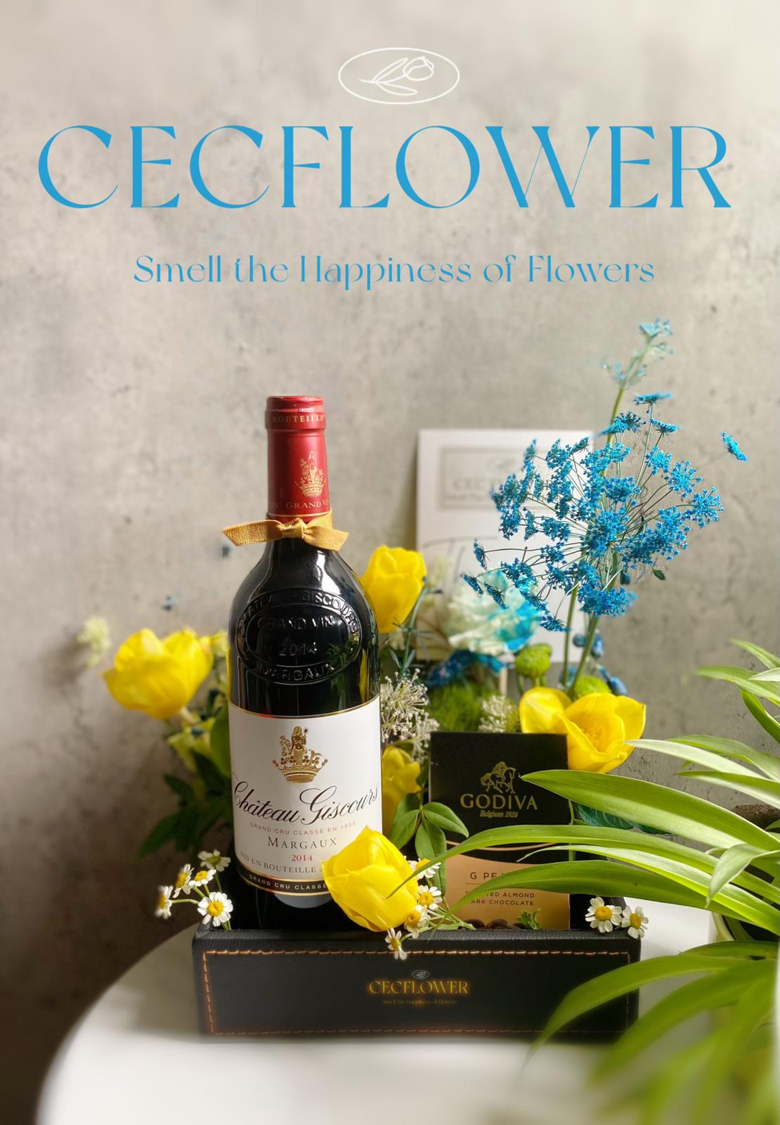 Wine Flower Gift Box Set